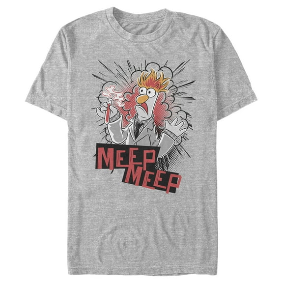 Men's The Muppets Beaker Meep  Graphic Tee Athletic Heather 5X Large
