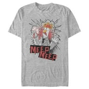 Men's The Muppets Beaker Meep Graphic Tee Athletic Heather Medium