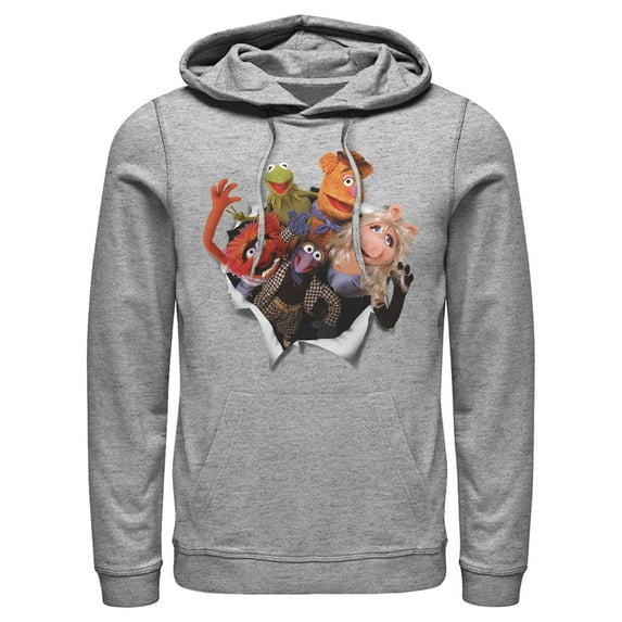 Men's The Muppets Breakout Pull Over Hoodie Athletic Heather Large