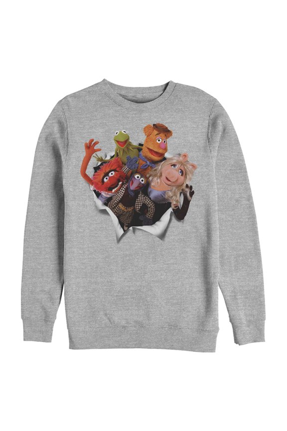 Men's The Muppets Breakout Sweatshirt Athletic Heather Large