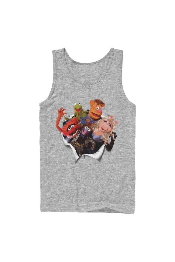 Men's The Muppets Breakout Tank Top Athletic Heather Medium