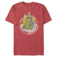 thumbnail image 1 of Men's The Muppets Dreaming of a Green Christmas  Graphic Tee Red Heather 2X Large, 1 of 5