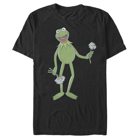 Men's The Muppets Flower Power  Graphic Tee Black 3X Large