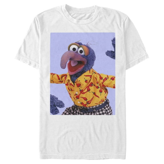Men's The Muppets Gonzo Chili Peppers Graphic Tee White X Large