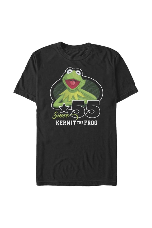 Men's The Muppets Green Since 55  Graphic Tee Black Medium