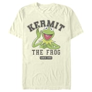 Mens The Muppets Kermit 1955 Collegiate Graphic Tee Beige Small