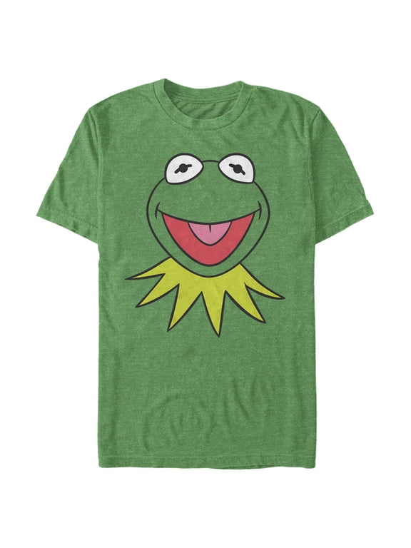 Men's The Muppets Kermit Costume Tee Graphic Tee Kelly Heather Large