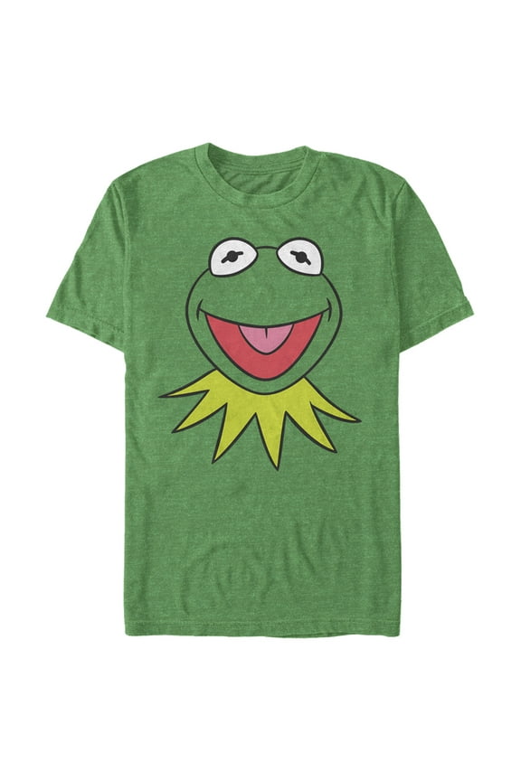 Men's The Muppets Kermit Costume Tee Graphic Tee Kelly Heather Large