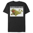 thumbnail image 1 of Men's The Muppets Kermit Meme Graphic Tee Black 2X Large, 1 of 5