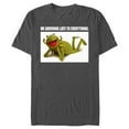 thumbnail image 1 of Men's The Muppets Kermit Meme Graphic Tee Charcoal Medium, 1 of 5