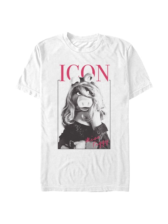 Men's The Muppets Miss Piggy Icon Graphic Tee White Medium