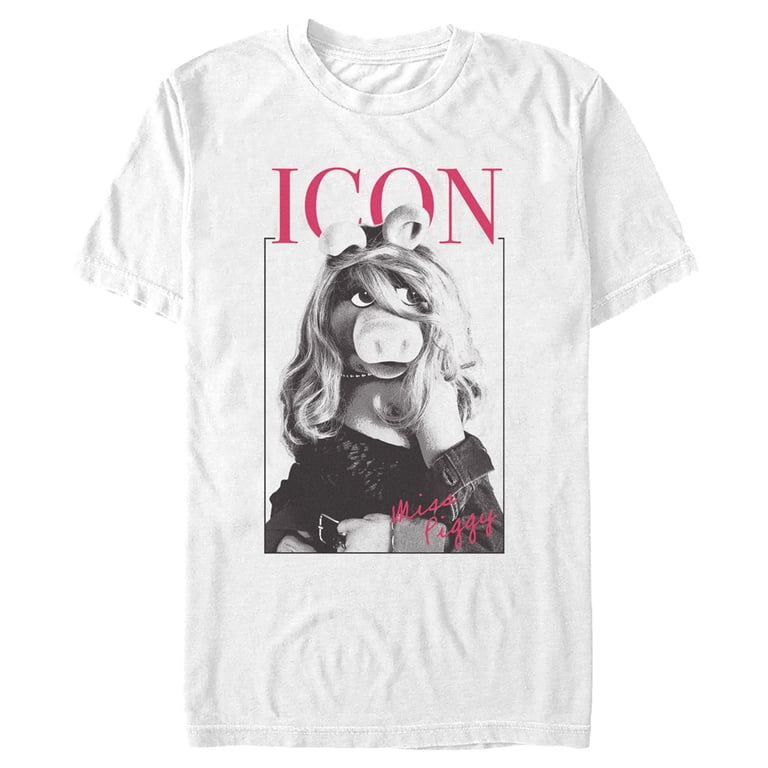 Men's The Muppets Miss Piggy Icon Graphic Tee White Medium