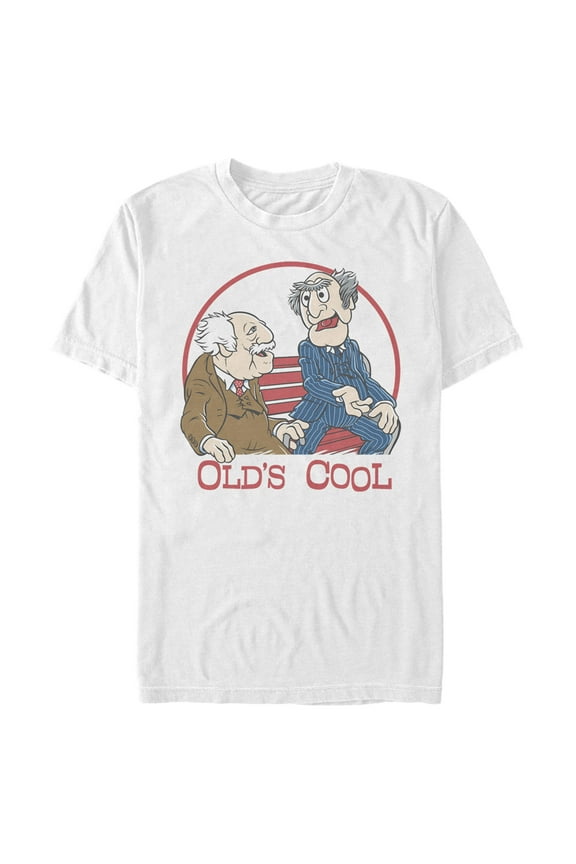 Men's The Muppets Old's Cool Graphic Tee White 2X Large