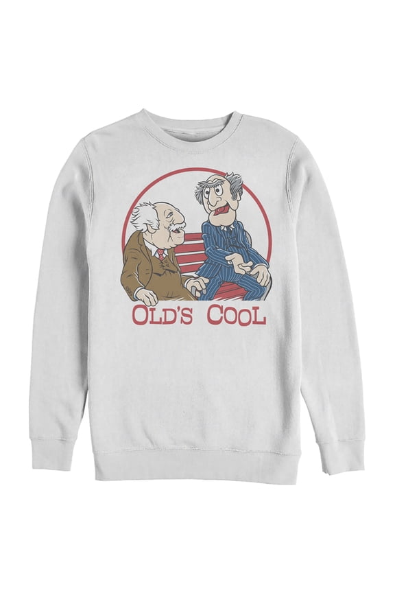 Men's The Muppets Old's Cool Sweatshirt White 2X Large