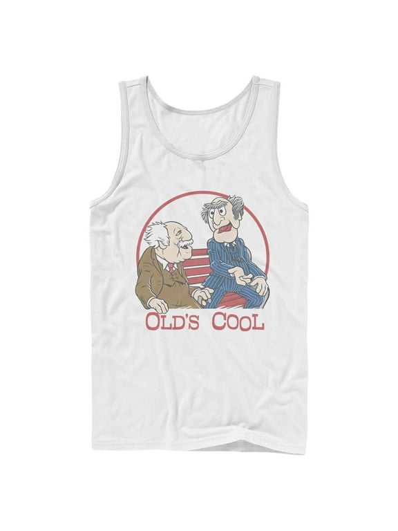 Men's The Muppets Old's Cool Tank Top White 2X Large