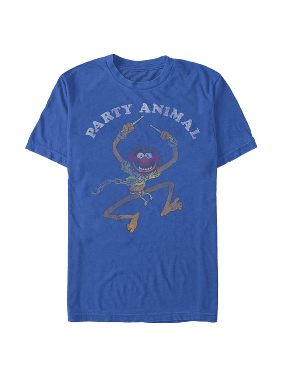 Men's The Muppets Party Animal Graphic Tee Royal Blue 3X Large