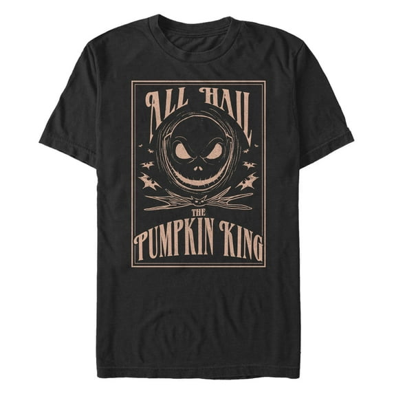 Men's The Nightmare Before Christmas All Hail the Pumpkin King Graphic Tee Black Medium