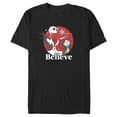 thumbnail image 1 of Men's The Nightmare Before Christmas Christmas Believe Jack and Sally Graphic Tee Black Small, 1 of 5