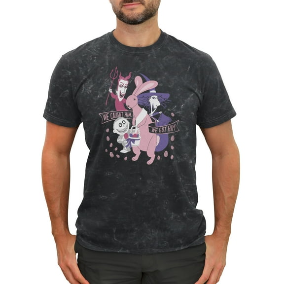 Men's The Nightmare Before Christmas Easter Bunny We Caught Him  Graphic T-Shirt