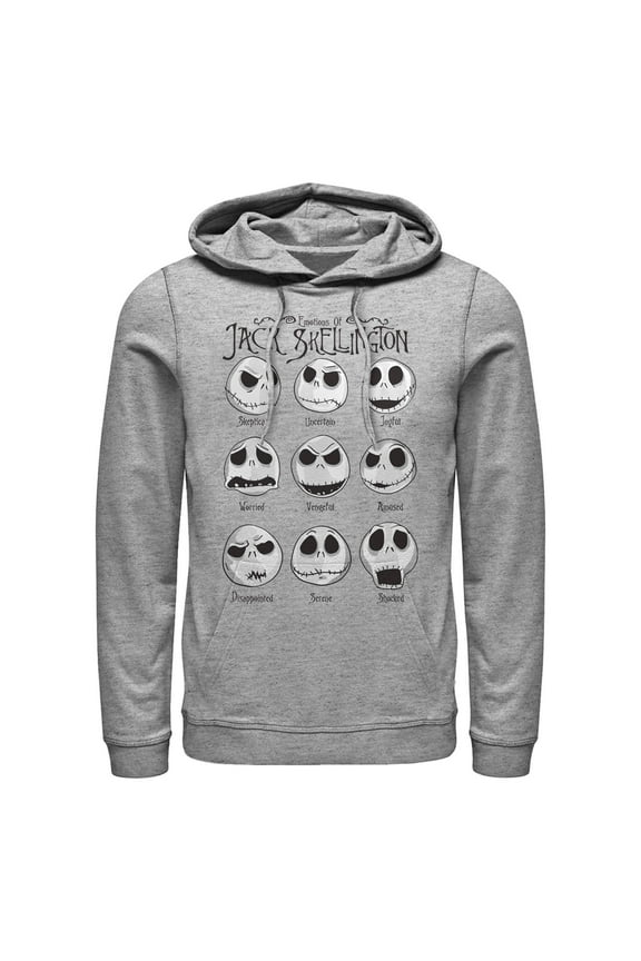 Men's The Nightmare Before Christmas Emotional Jack  Pull Over Hoodie