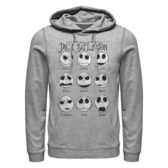 Men's The Nightmare Before Christmas Emotional Jack Pull Over Hoodie