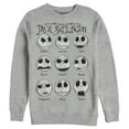 thumbnail image 1 of Men's The Nightmare Before Christmas Emotional Jack Sweatshirt Athletic Heather Small, 1 of 4