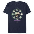 thumbnail image 1 of Men's The Nightmare Before Christmas Forever & Always Couple Graphic Tee Navy Blue 2X Large, 1 of 5