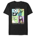 thumbnail image 1 of Men's The Nightmare Before Christmas Group Character Portraits Graphic Tee Black Small, 1 of 5