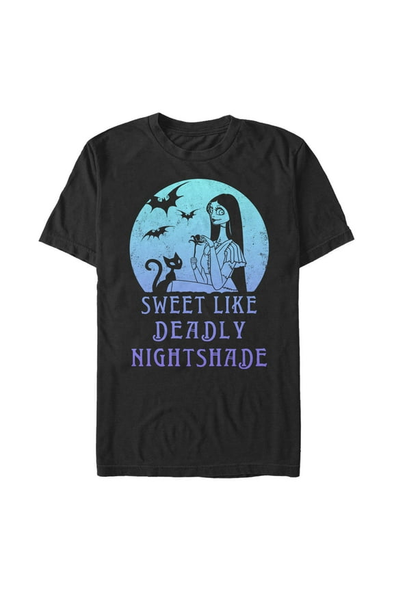 Men's The Nightmare Before Christmas Halloween Sally Sweet Like Deadly Nightshade Graphic T-Shirt