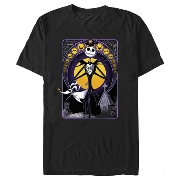Men's The Nightmare Before Christmas Jack Halloween Card Graphic Tee