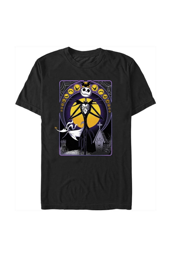 Men's The Nightmare Before Christmas Jack Halloween Card Graphic Tee