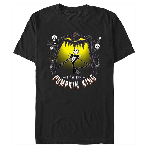 Men's The Nightmare Before Christmas Jack I am the Pumpkin King Graphic Tee Black 3X Large