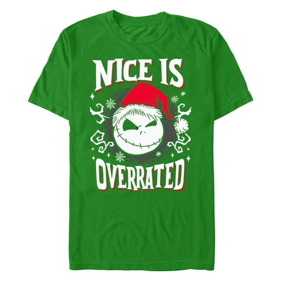 Men's The Nightmare Before Christmas Jack Nice Is Overrated Graphic T-Shirt