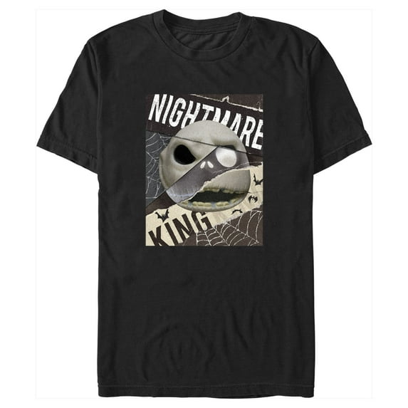 Men's The Nightmare Before Christmas Jack Nightmare King Graphic Tee Black X Large