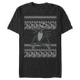 thumbnail image 1 of Men's The Nightmare Before Christmas Jack Skellington Distressed Christmas Sweater Graphic Tee Black X Large, 1 of 5