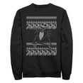 thumbnail image 1 of Men's The Nightmare Before Christmas Jack Skellington Distressed Christmas Sweater Sweatshirt Black Medium, 1 of 4