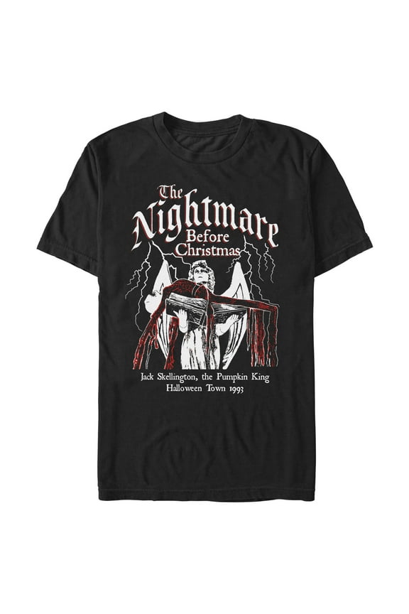 Men's The Nightmare Before Christmas Jack Skellington Halloween Town 1993 Graphic T-Shirt
