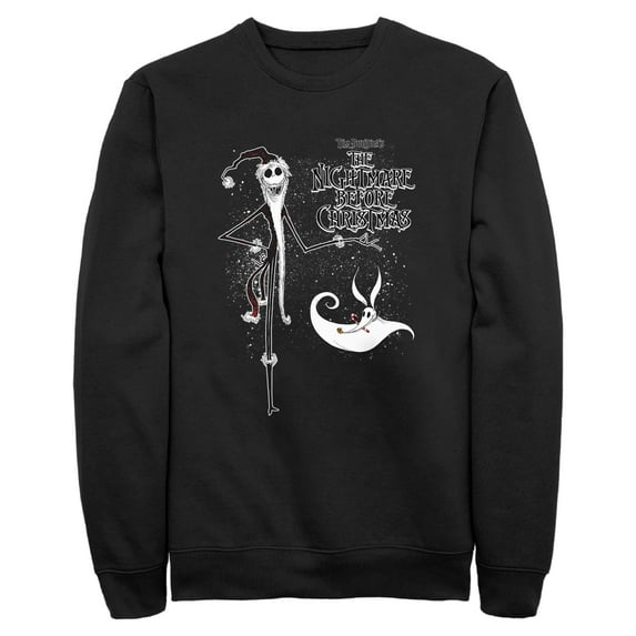 Men's The Nightmare Before Christmas Jack Skellington Sandy Claws Logo Sweatshirt