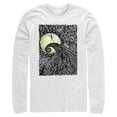 thumbnail image 1 of Men's The Nightmare Before Christmas Jack Skellington Spiral Hill Painting  Long Sleeve Shirt White X Large, 1 of 4