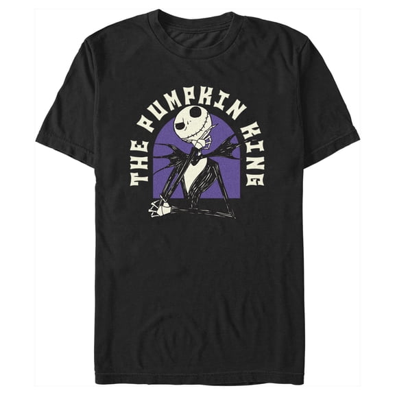 Men's The Nightmare Before Christmas Jack The Pumpkin King Graphic Tee Black 3X Large