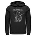 thumbnail image 1 of Men's The Nightmare Before Christmas Jack and Oogie Boogie Distressed Pull Over Hoodie Black Large, 1 of 4