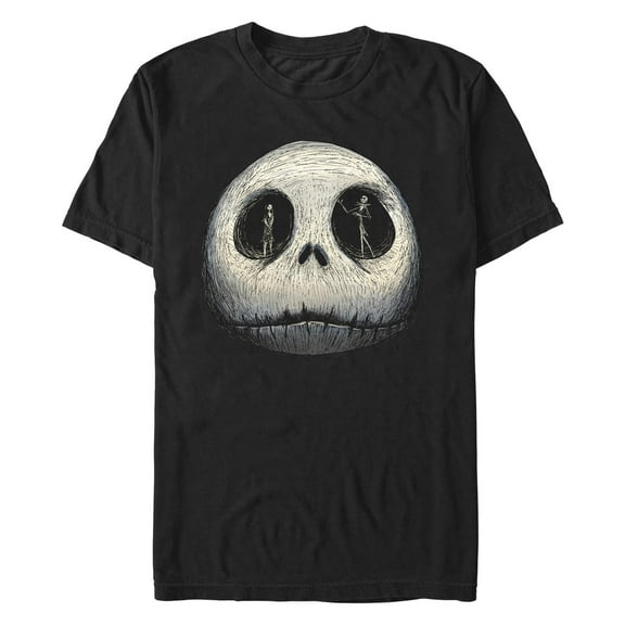 Men's The Nightmare Before Christmas Jack and Sally Skull  Graphic T-Shirt