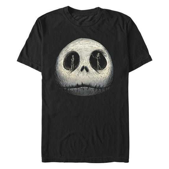 Men's The Nightmare Before Christmas Jack and Sally Skull Graphic T-Shirt