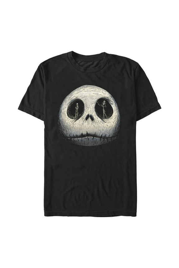 Men's The Nightmare Before Christmas Jack and Sally Skull Graphic T-Shirt