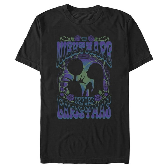 Men's The Nightmare Before Christmas Jack and Sandy Couple Silhouette Graphic T-Shirt