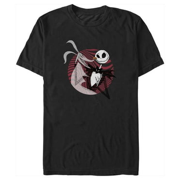 Men's The Nightmare Before Christmas Jack and Zero  Graphic Tee Black 2X Large