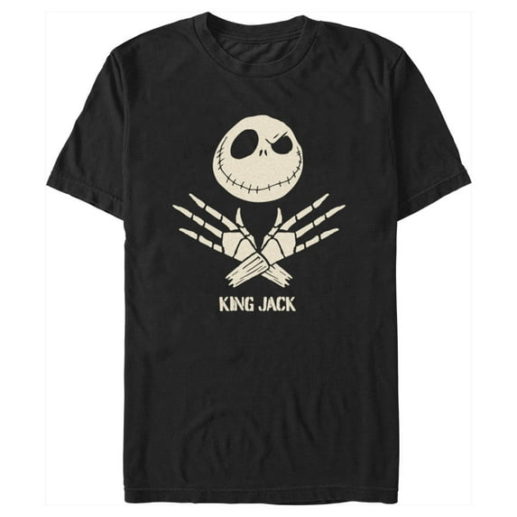 Men's The Nightmare Before Christmas King Jack Graphic Tee Black Large