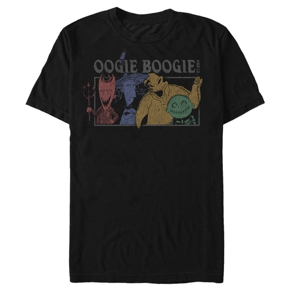 Men's The Nightmare Before Christmas Let's Boogie Graphic Tee Black Medium
