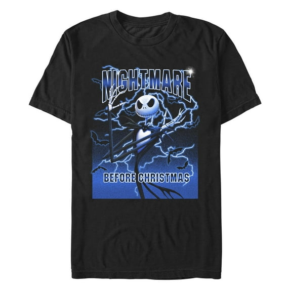Men's The Nightmare Before Christmas Lightning Jack Graphic T-Shirt