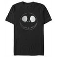 thumbnail image 1 of Men's The Nightmare Before Christmas Minimalist Jack Face Graphic Tee Black 3X Large, 1 of 5
